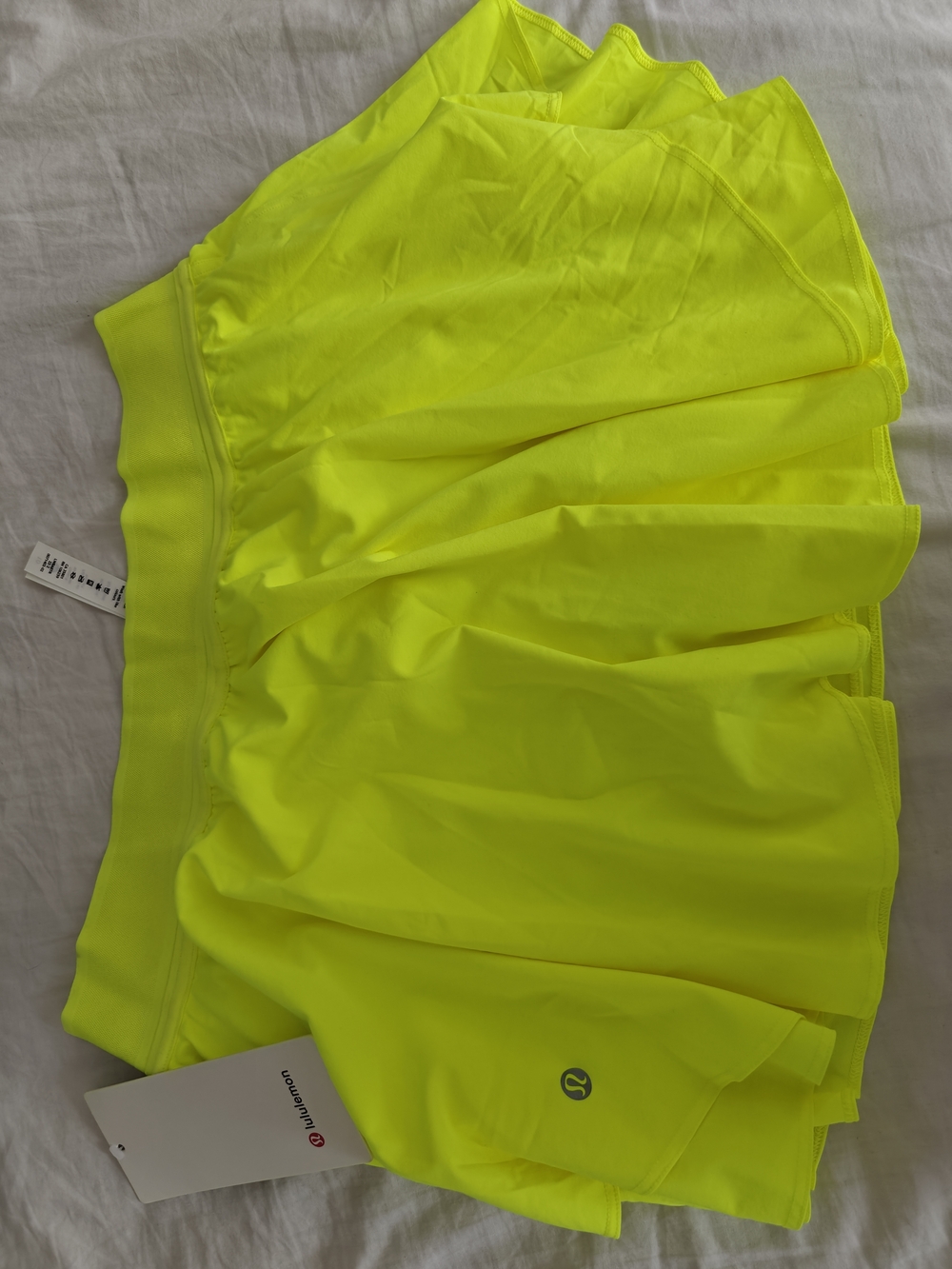 NWT Lululemon Court Rival High-Rise Skirt Highlight Yellow Athleisure US 10 - Picture 6 of 6
